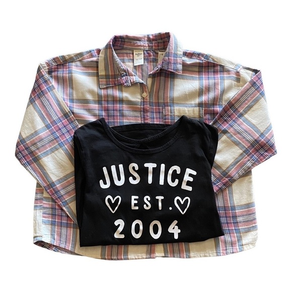 NWT-GIRLS BUNDLE-OSH KOSH & JUSTICE-SIZE 10 - Picture 2 of 8
